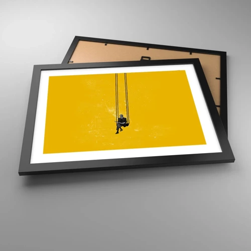 Poster in black frame - Day as a Any Other - 40x30 cm