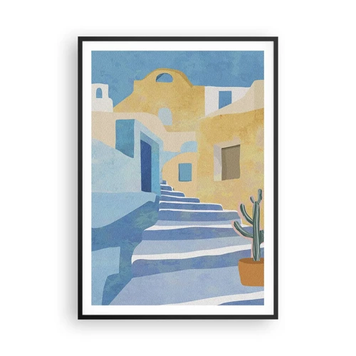 Poster in black frame - Day in an Arabic City - 70x100 cm