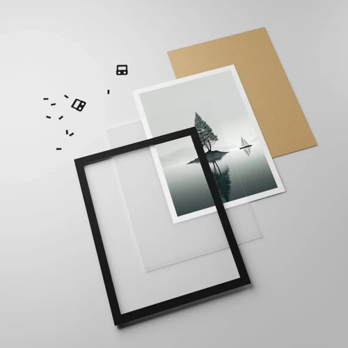 Poster in black frame - Daydreaming - 30x40 cm