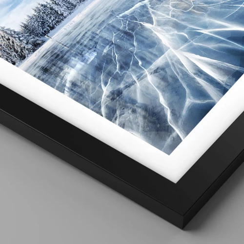 Poster in black frame - Dazling and Crystalline View - 30x40 cm