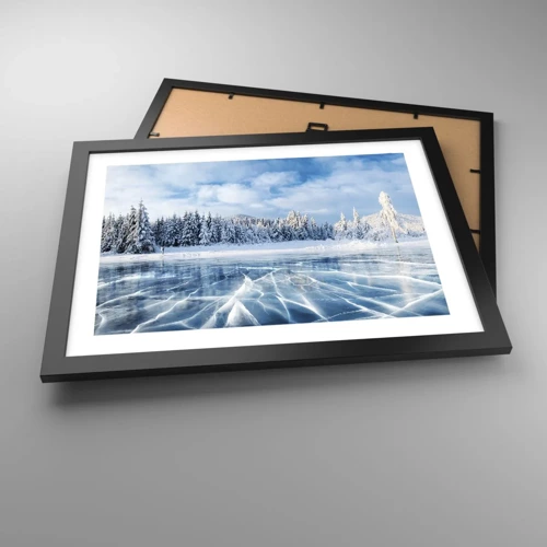 Poster in black frame - Dazling and Crystalline View - 40x30 cm