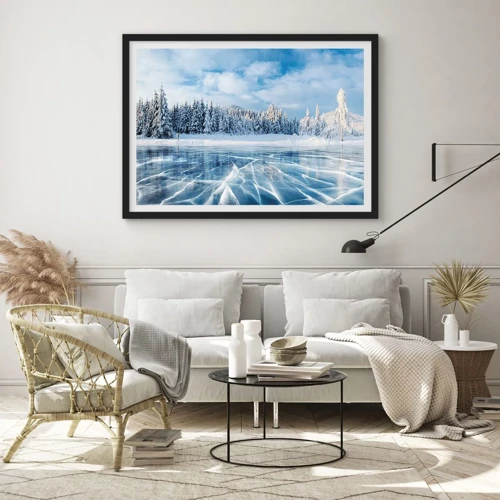 Poster in black frame - Dazling and Crystalline View - 40x30 cm