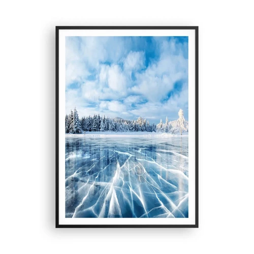 Poster in black frame - Dazling and Crystalline View - 70x100 cm