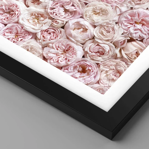 Poster in black frame - Decked with Roses - 70x50 cm
