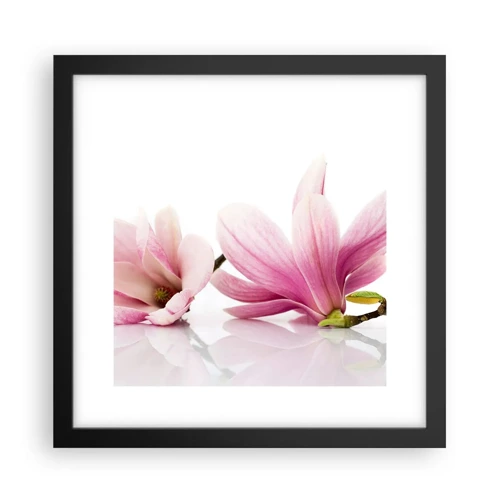 Poster in black frame - Delicate Like a Spring Breeze - 30x30 cm