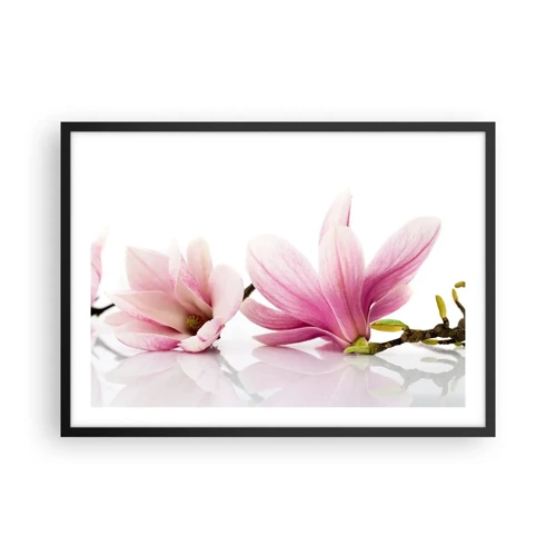 Poster in black frame - Delicate Like a Spring Breeze - 70x50 cm