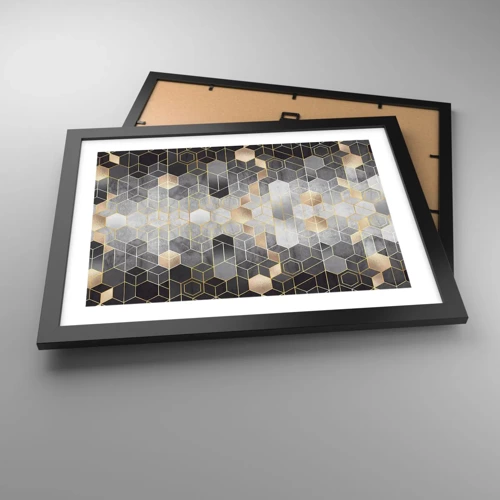 Poster in black frame - Diamond Composition - 40x30 cm