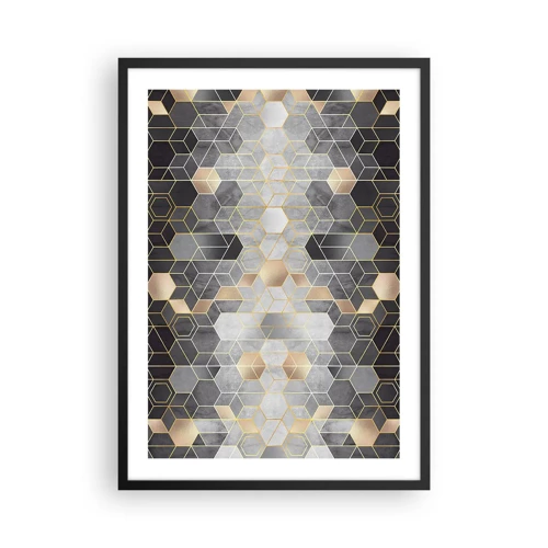 Poster in black frame - Diamond Composition - 50x70 cm