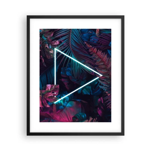 Poster in black frame - Disco Style Garden - 40x50 cm