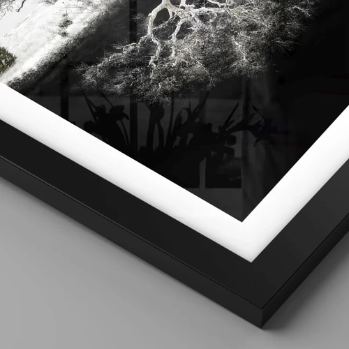 Poster in black frame - Discovery of the Nature of the World - 50x70 cm