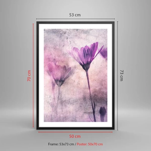 Poster in black frame - Dream of Flowers - 50x70 cm