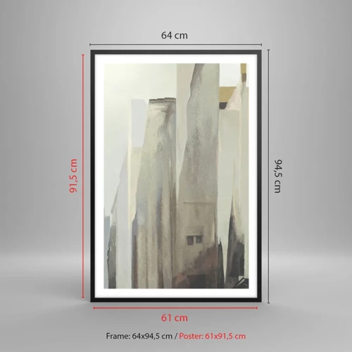 Poster in black frame - Dream of a City - 61x91 cm