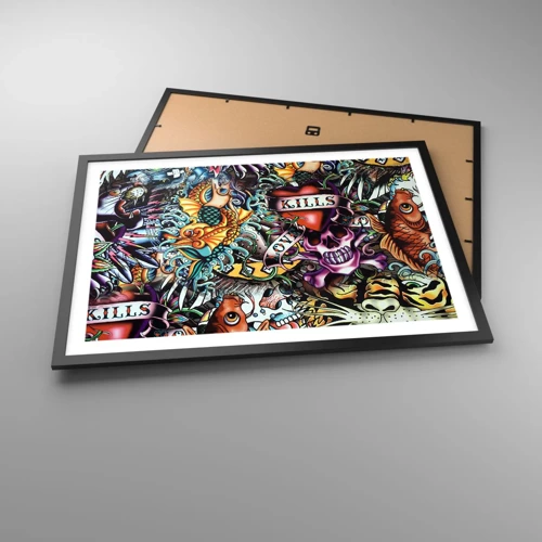 Poster in black frame - Dream of a Tattoo Artist - 70x50 cm