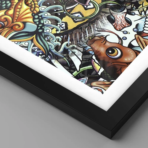 Poster in black frame - Dream of a Tattoo Artist - 70x50 cm