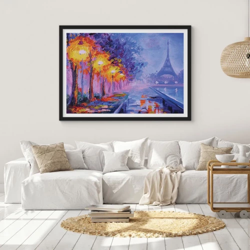 Poster in black frame - Dreamed Walk - 70x50 cm