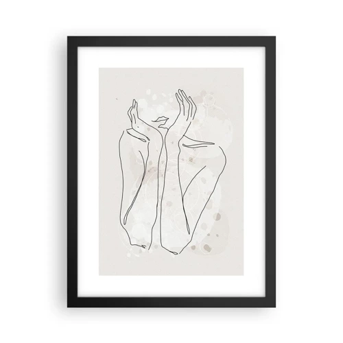 Poster in black frame - Dreamful Moment - 30x40 cm