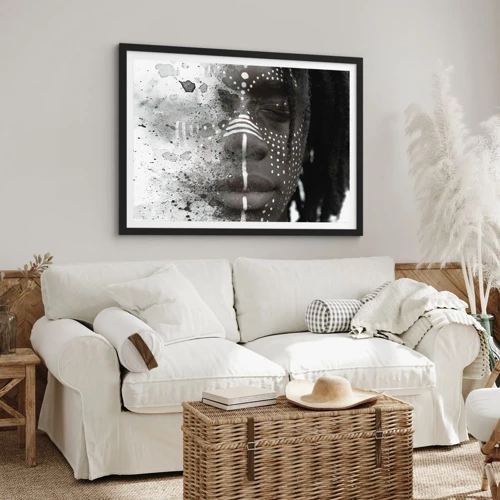 Poster in black frame - Dsicover Primordial Spirit - 100x70 cm