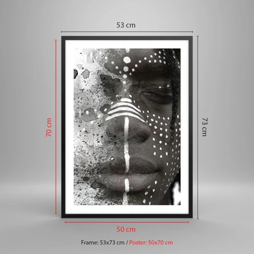 Poster in black frame - Dsicover Primordial Spirit - 50x70 cm