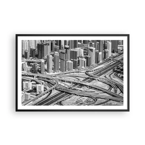 Poster in black frame - Dubai - Impossible City - 91x61 cm