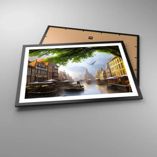 Poster in black frame - Dutch Urban Landscape - 70x50 cm