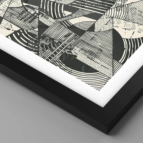Poster in black frame - Dynamics of Contemporaneity - 40x30 cm