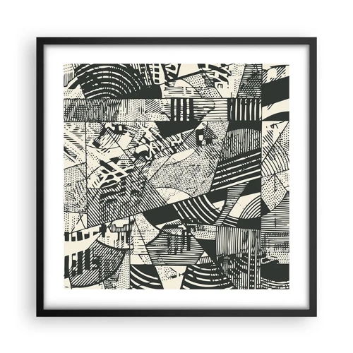 Poster in black frame - Dynamics of Contemporaneity - 50x50 cm