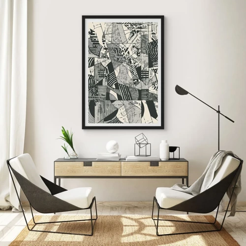 Poster in black frame - Dynamics of Contemporaneity - 61x91 cm