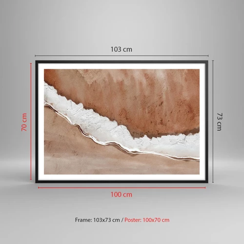 Poster in black frame - Earth Colours - 100x70 cm