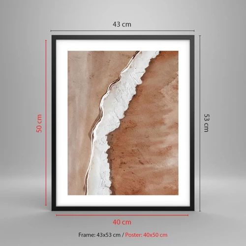 Poster in black frame - Earth Colours - 40x50 cm