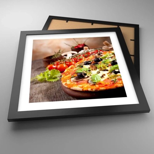 Poster in black frame - Earthly Ingredients - 30x30 cm