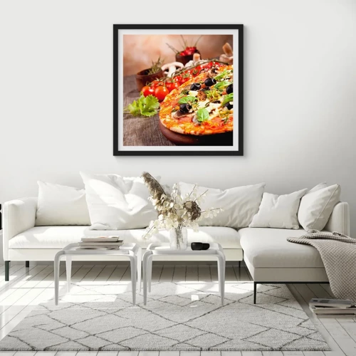 Poster in black frame - Earthly Ingredients - 50x50 cm