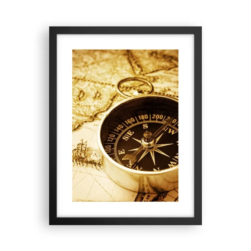 Poster in black frame - East or West? - 30x40 cm