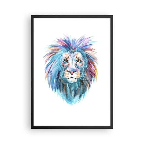 Poster in black frame - Electrifying Aura - 50x70 cm