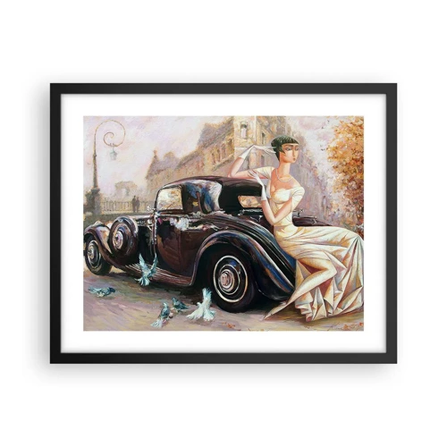 Poster in black frame - Elegance - Retro Style - 50x40 cm