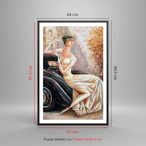 Poster in black frame - Elegance - Retro Style - 61x91 cm