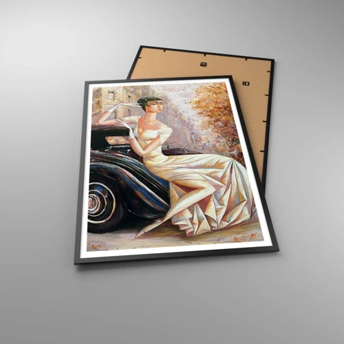 Poster in black frame - Elegance - Retro Style - 70x100 cm