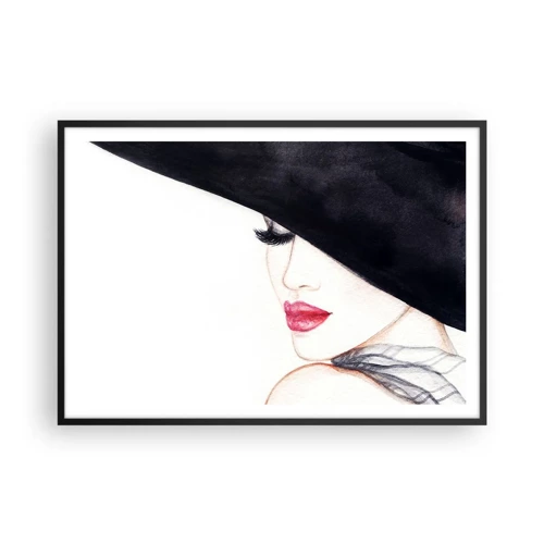 Poster in black frame - Elegance and Sensuality - 100x70 cm