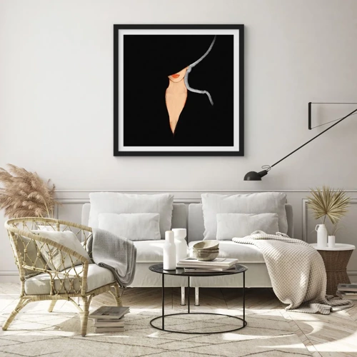 Poster in black frame - Elegance and Style - 30x30 cm