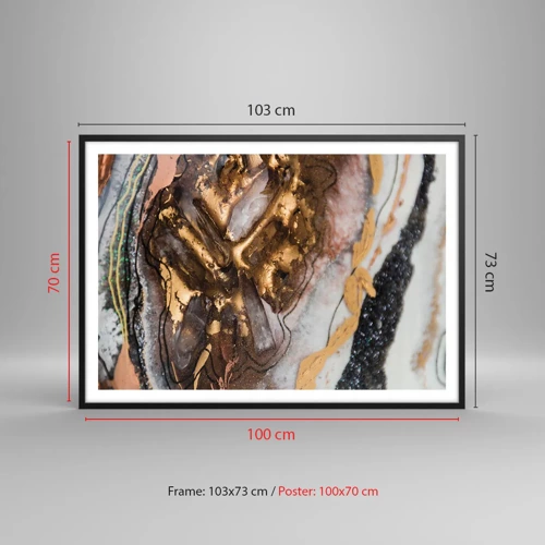 Poster in black frame - Element of the Earth - 100x70 cm