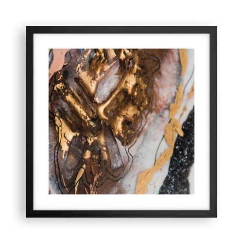 Poster in black frame - Element of the Earth - 40x40 cm