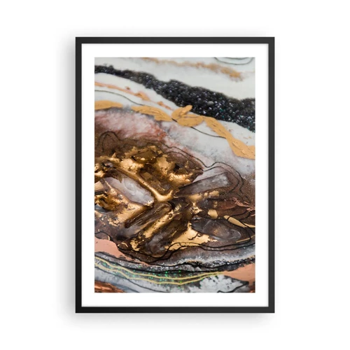 Poster in black frame - Element of the Earth - 50x70 cm
