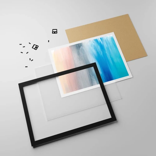 Poster in black frame - Elements: Air - 70x50 cm