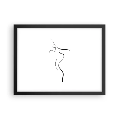 Poster in black frame - Elusive Like a Wave - 40x30 cm