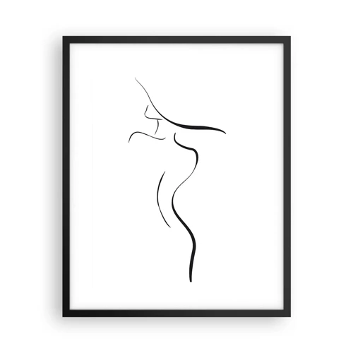Poster in black frame - Elusive Like a Wave - 40x50 cm