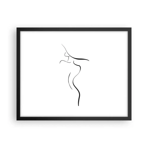 Poster in black frame - Elusive Like a Wave - 50x40 cm