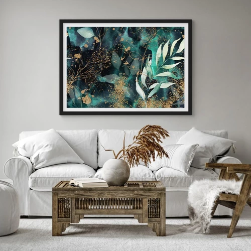 Poster in black frame - Enchanted Garden - 70x50 cm