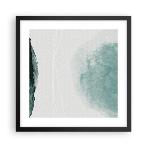 Poster in black frame - Encounter With Fog - 40x40 cm