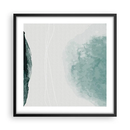 Poster in black frame - Encounter With Fog - 50x50 cm