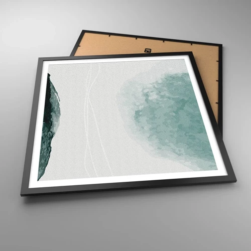 Poster in black frame - Encounter With Fog - 60x60 cm