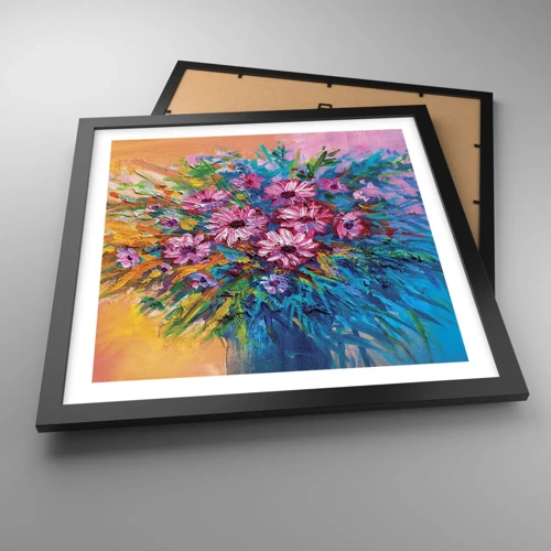 Poster in black frame - Energy of Life - 40x40 cm